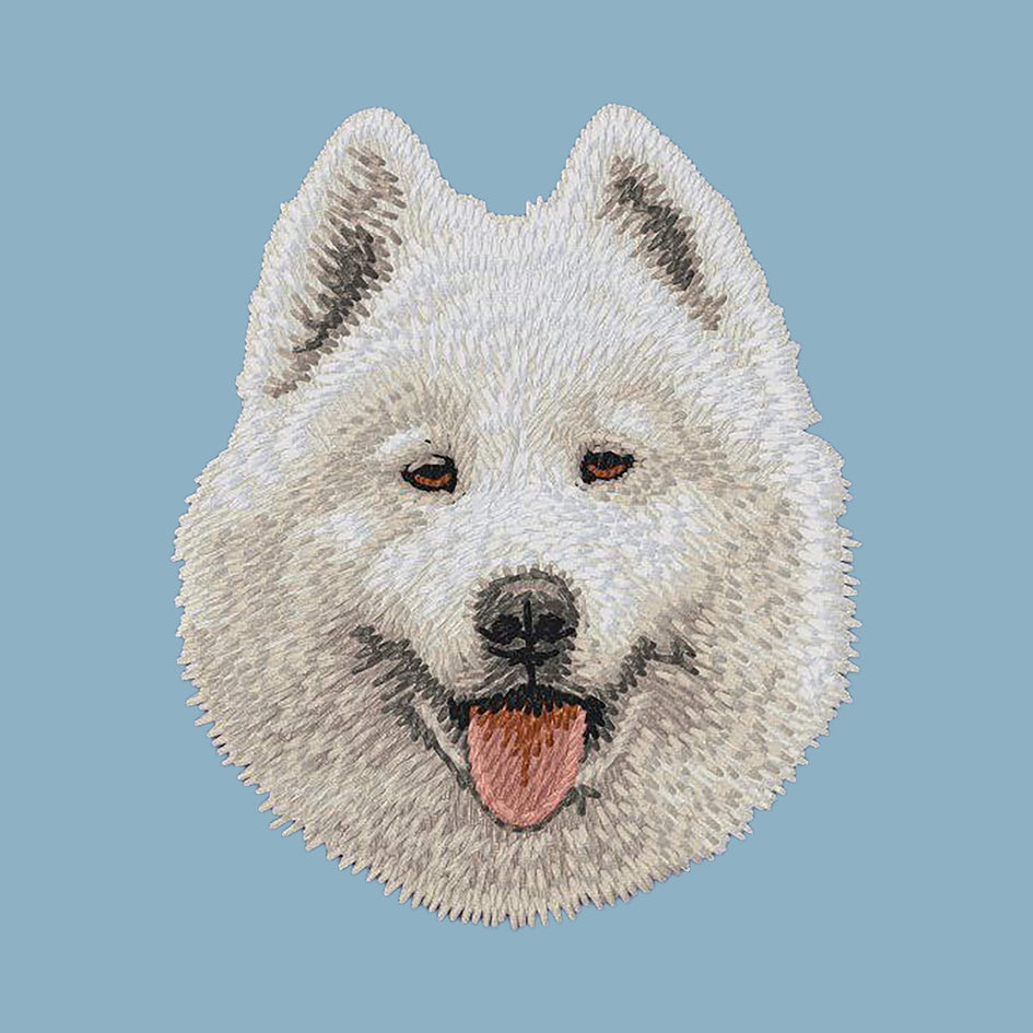 Samoyed Embroidered Sweatshirt Hoodie