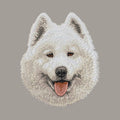 Samoyed Embroidered Sweatshirt Hoodie