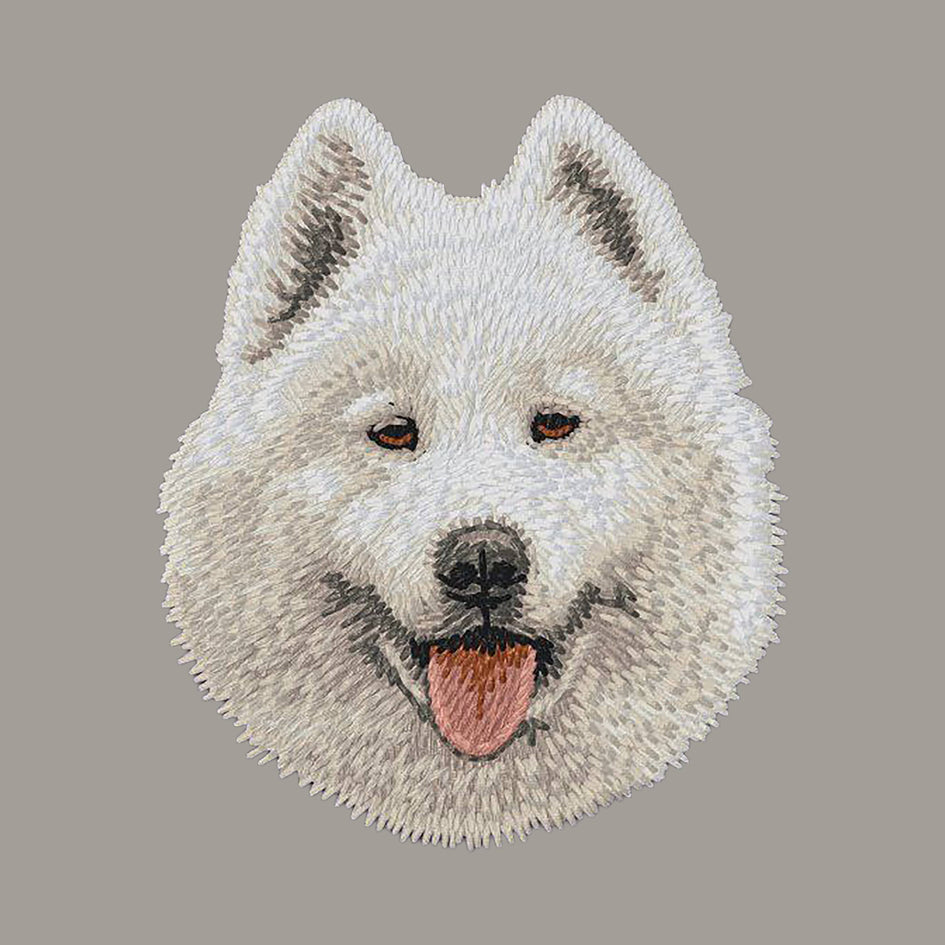 Samoyed Embroidered Sweatshirt Hoodie