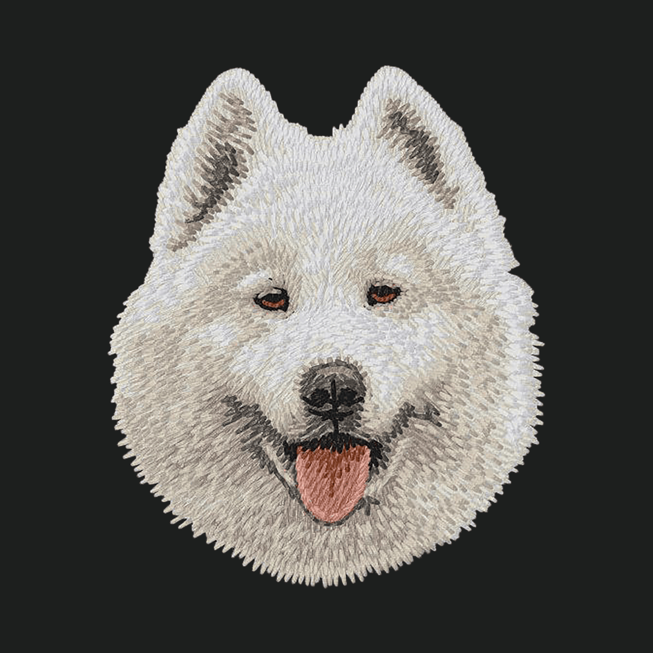Samoyed Embroidered Crossbody Bag