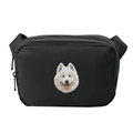 Samoyed Embroidered Crossbody Bag