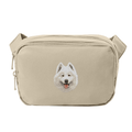 Samoyed Embroidered Crossbody Bag