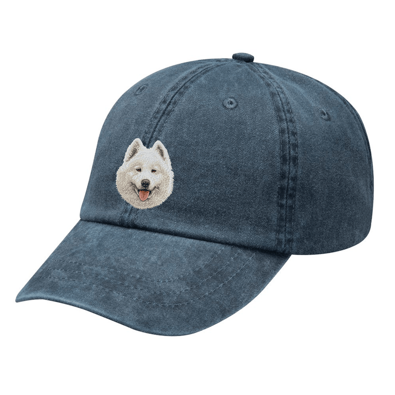 Samoyed Embroidered Baseball Cap