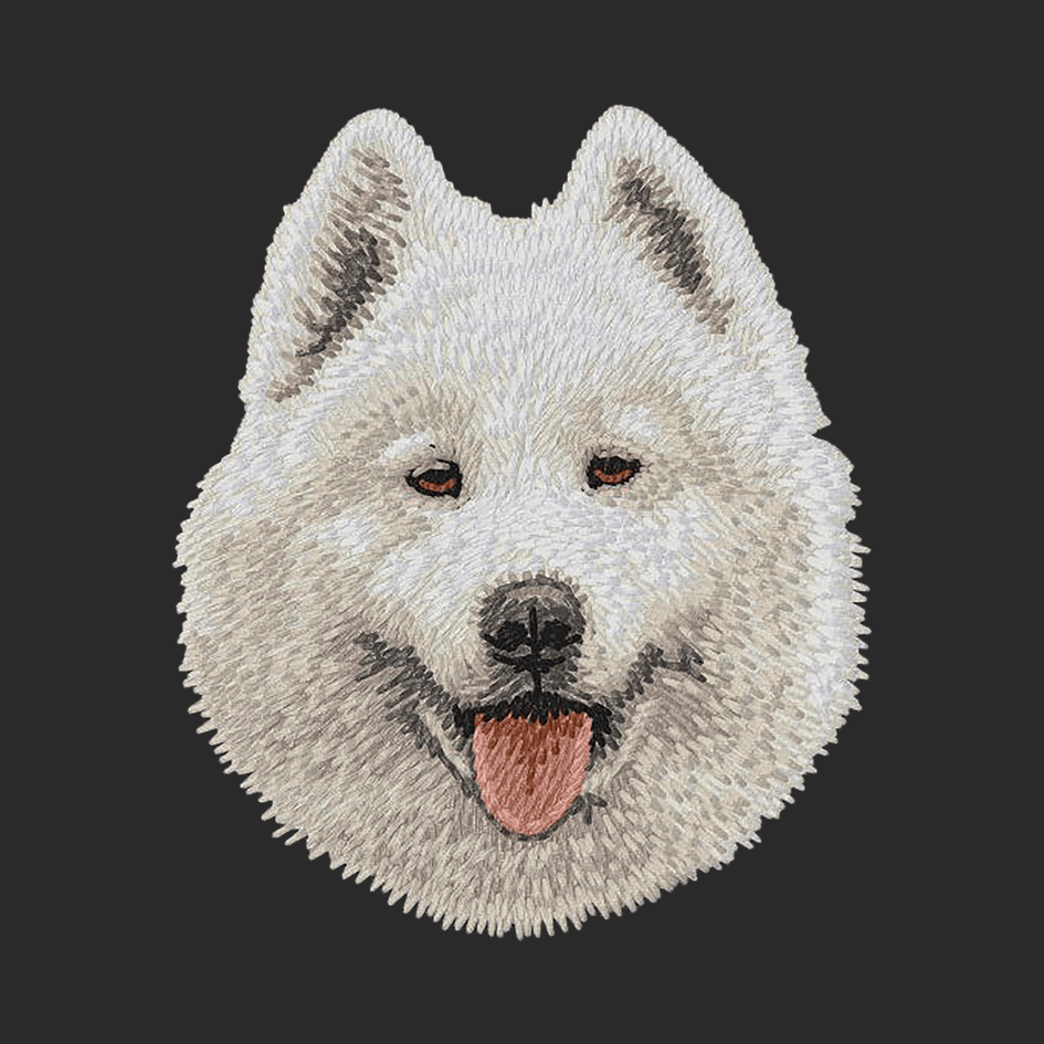 Samoyed Embroidered Wearable Blanket