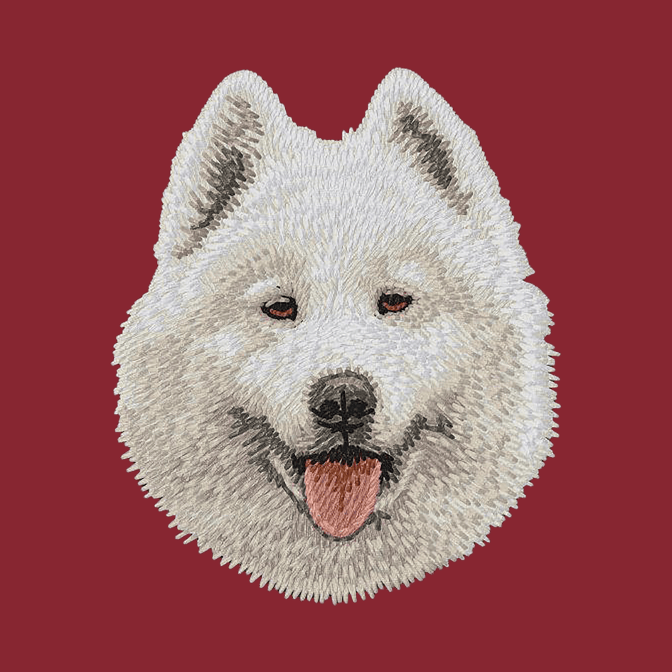 Samoyed Embroidered Wearable Blanket