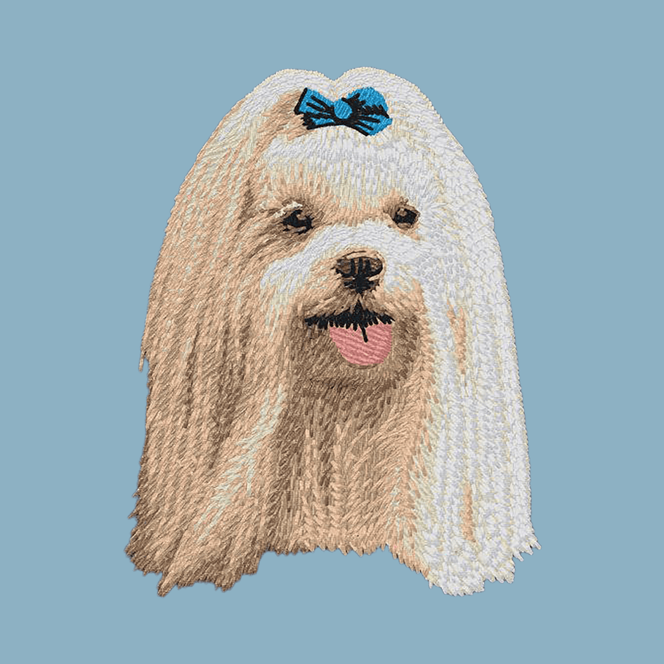Maltese Embroidered Sweatshirt Hoodie