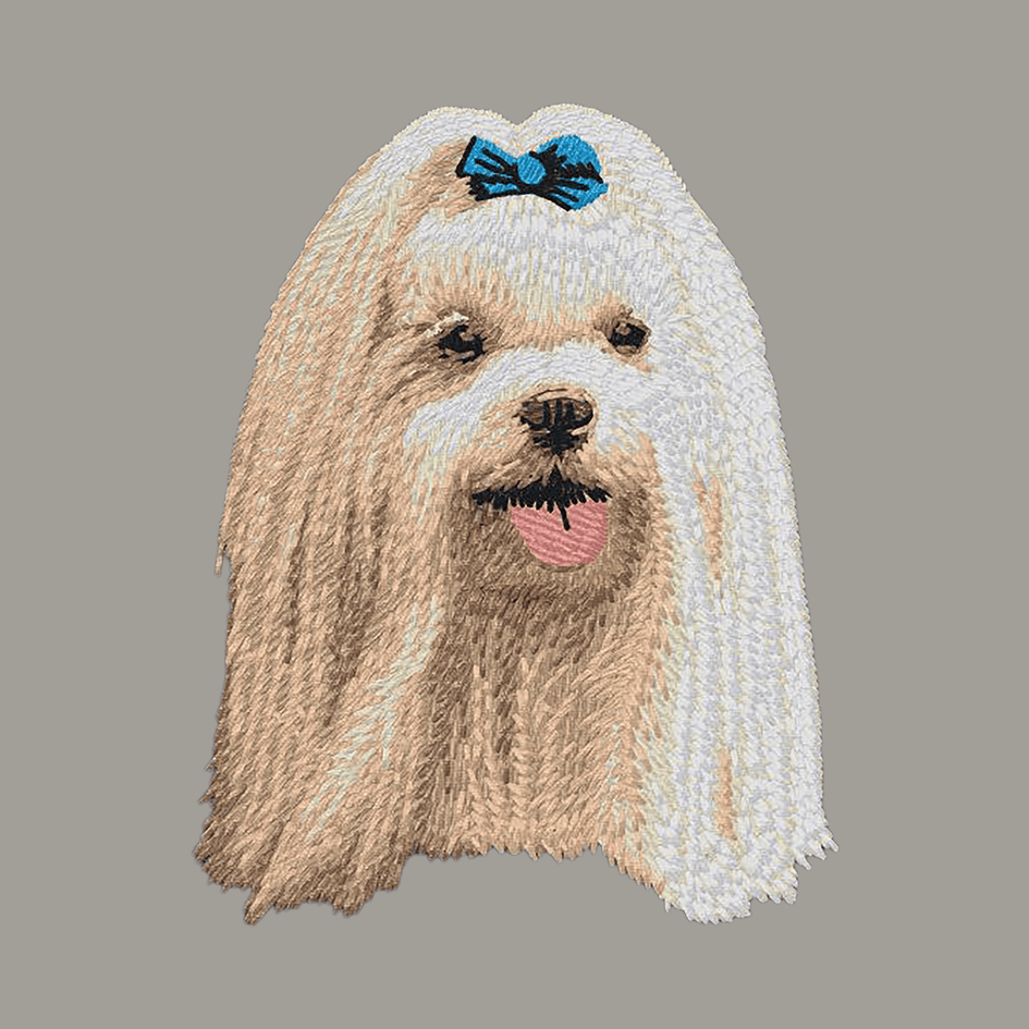 Maltese Embroidered Sweatshirt Hoodie