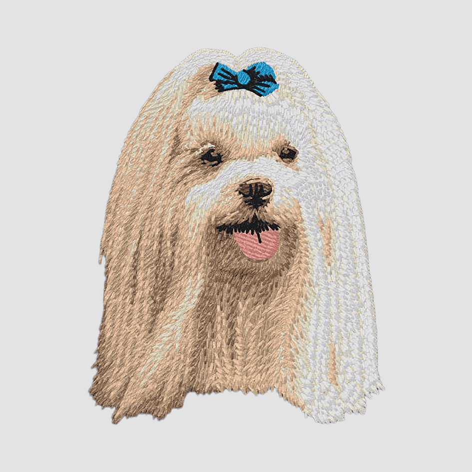Maltese Embroidered Sweatshirt Hoodie