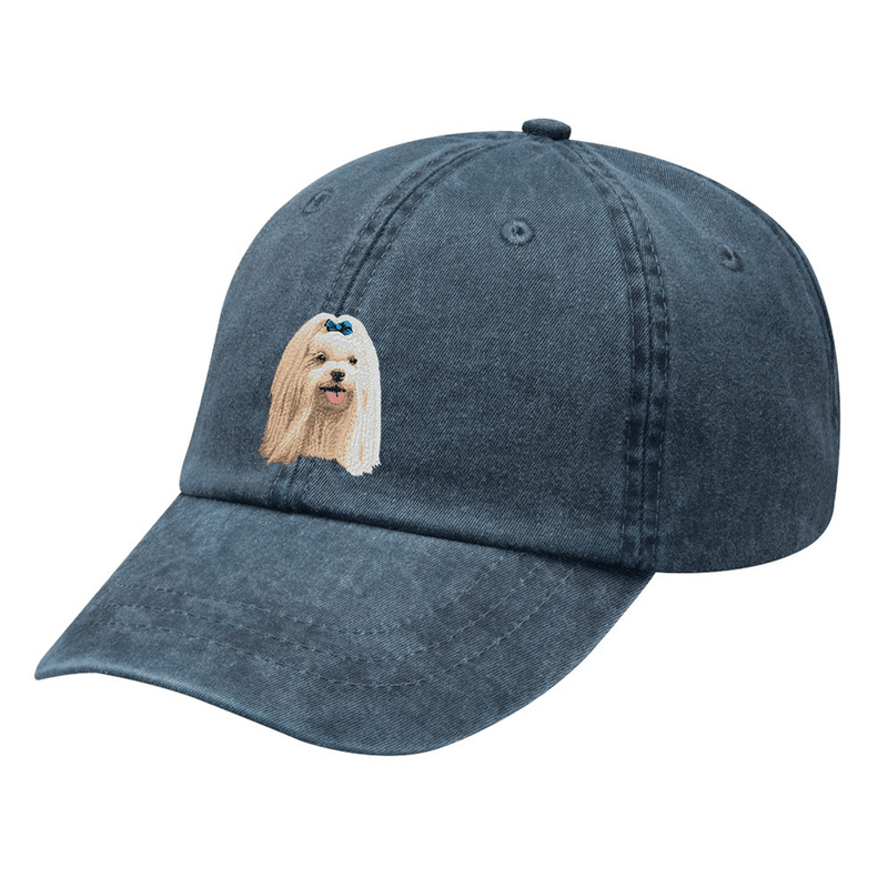 Maltese Embroidered Baseball Cap