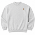 Maltese Embroidered Mock Neck Sweatshirt