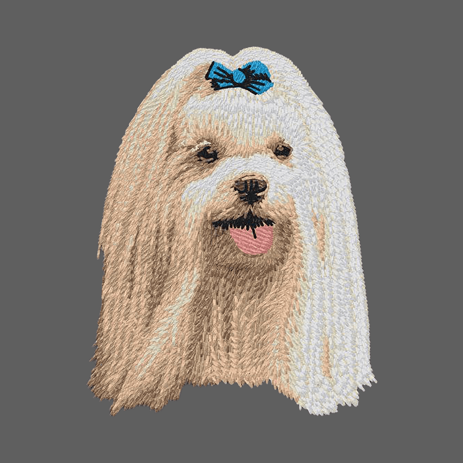Maltese Embroidered Women's Fleece Jacket