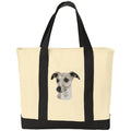 Whippet Embroidered Tote