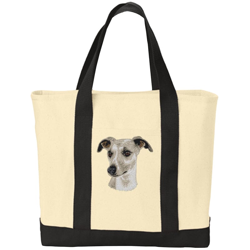 Whippet Embroidered Tote