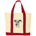 Whippet Embroidered Tote