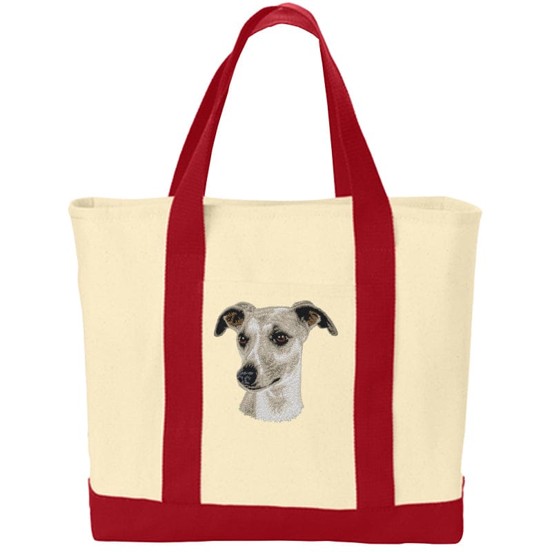 Whippet Embroidered Tote