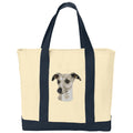 Whippet Embroidered Tote