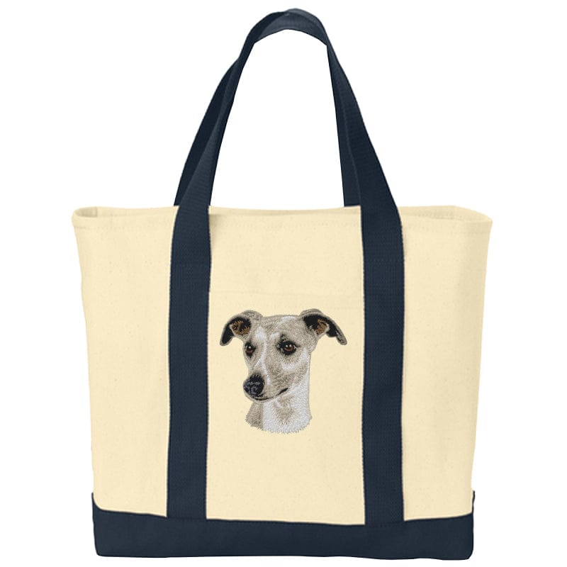 Whippet Embroidered Tote
