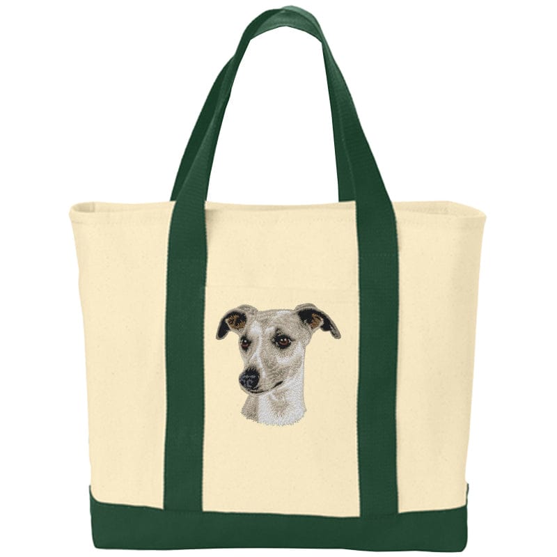 Whippet Embroidered Tote