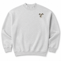 Whippet Embroidered Mock Neck Sweatshirt