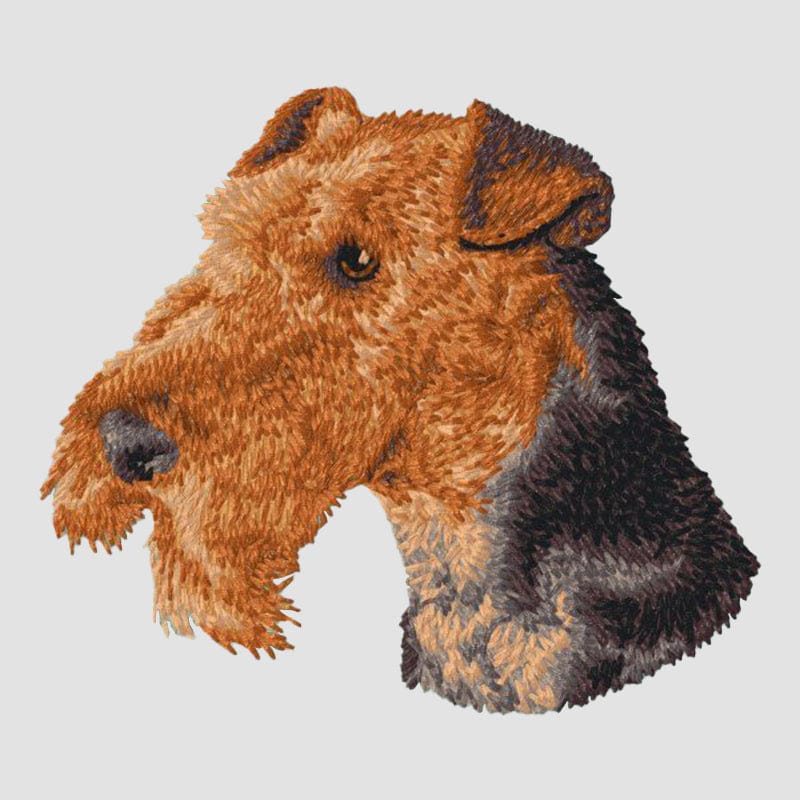 Airedale Terrier Embroidered Sweatshirt Hoodie