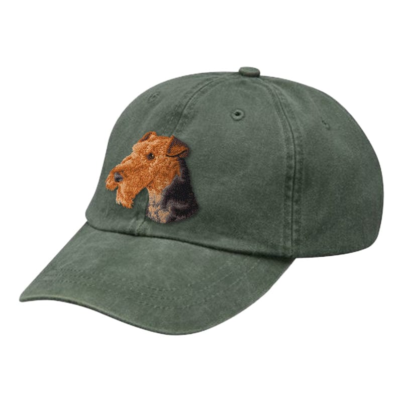 Airedale Terrier Embroidered Baseball Cap