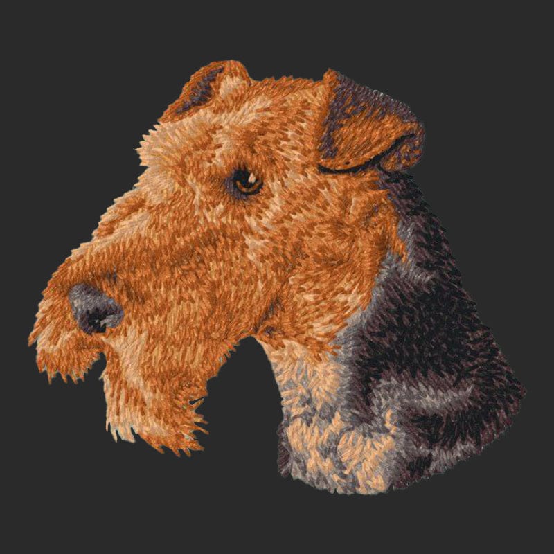 Airedale Terrier Embroidered Wearable Blanket