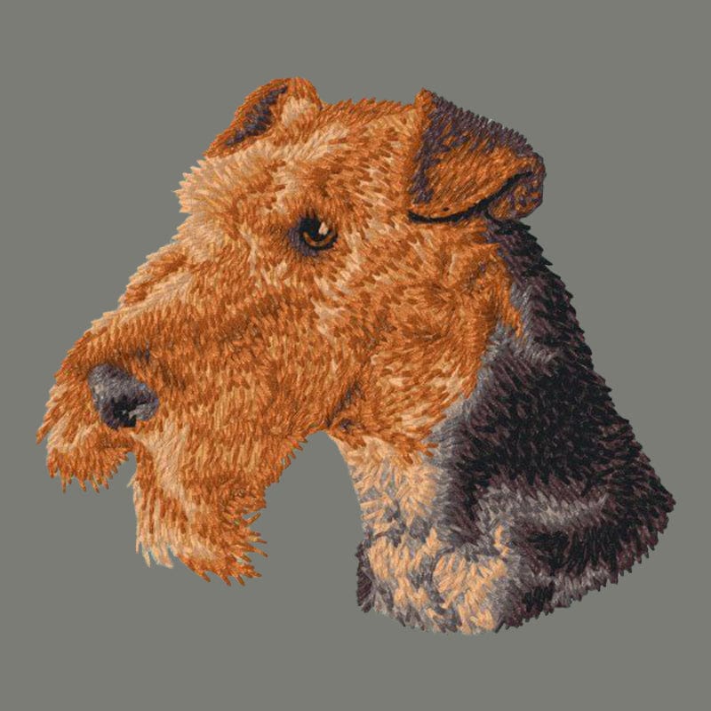 Airedale Terrier Embroidered Wearable Blanket