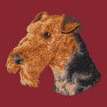 Airedale Terrier Embroidered Wearable Blanket