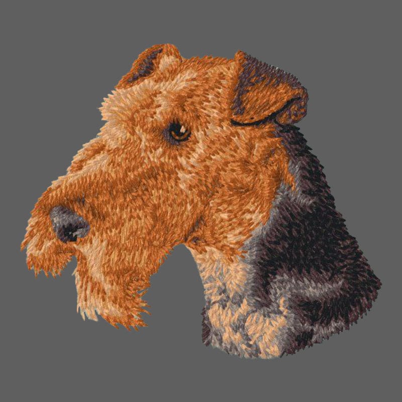 Airedale Terrier Embroidered Women's Fleece Jacket