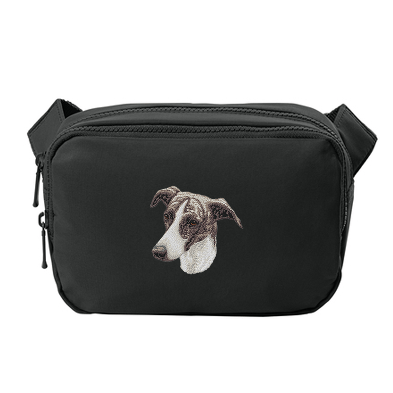 Greyhound Embroidered Crossbody Bag