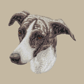 Greyhound Embroidered Crossbody Bag