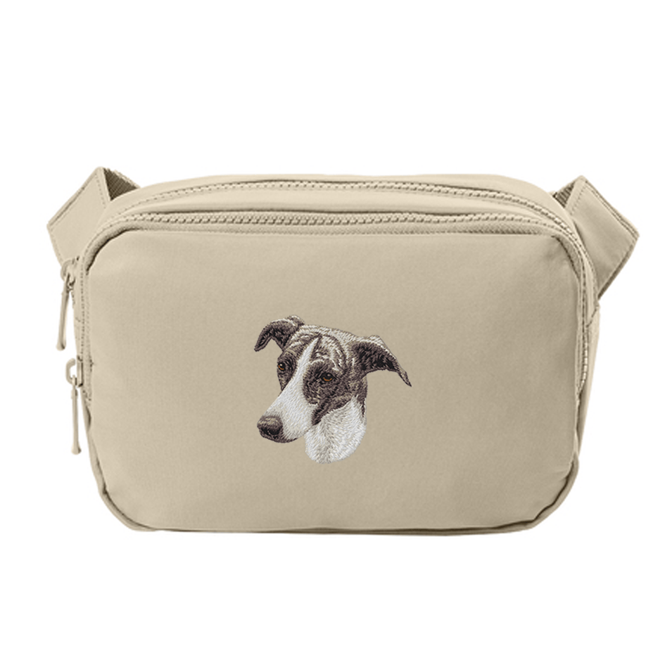 Greyhound Embroidered Crossbody Bag