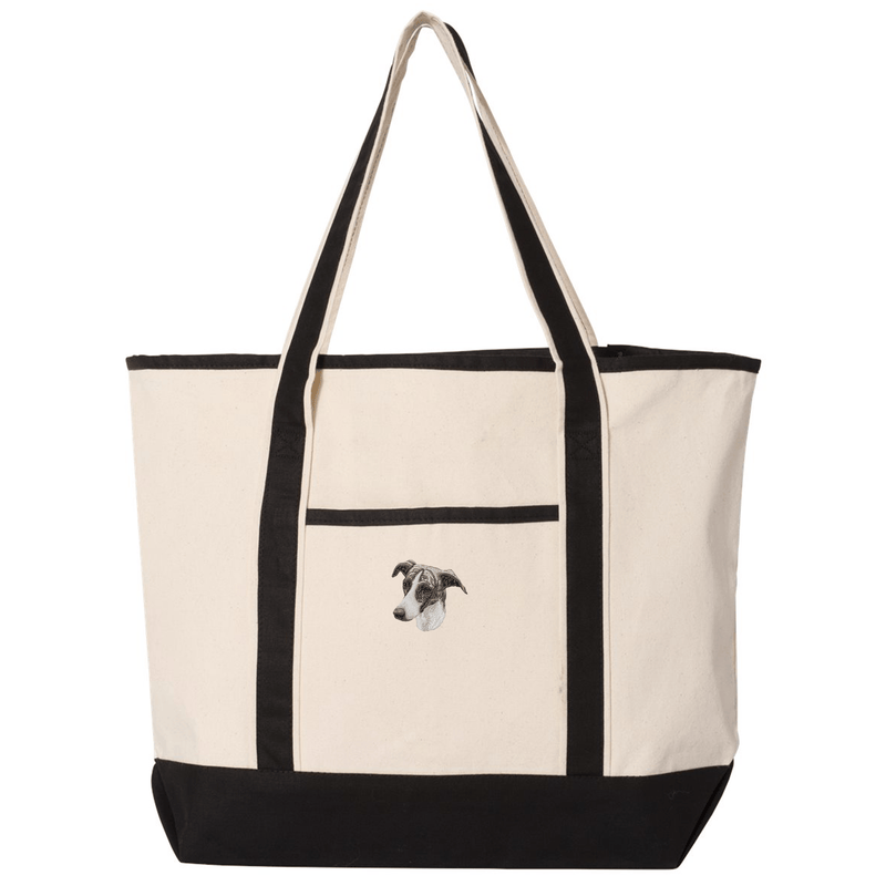 Greyhound Embroidered Tote