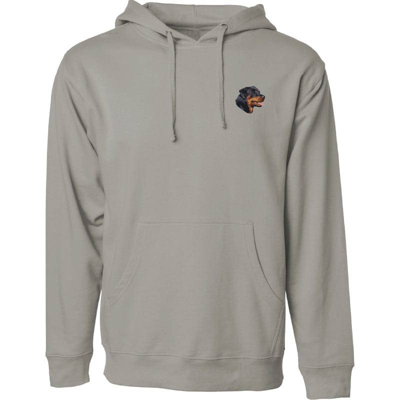 Rottweiler グレー パーカー Rottweiler Embroidered Sweatshirt Hoodie | AKC Shop