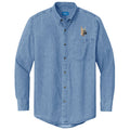 Great Dane Embroidered Men's Denim Shirt