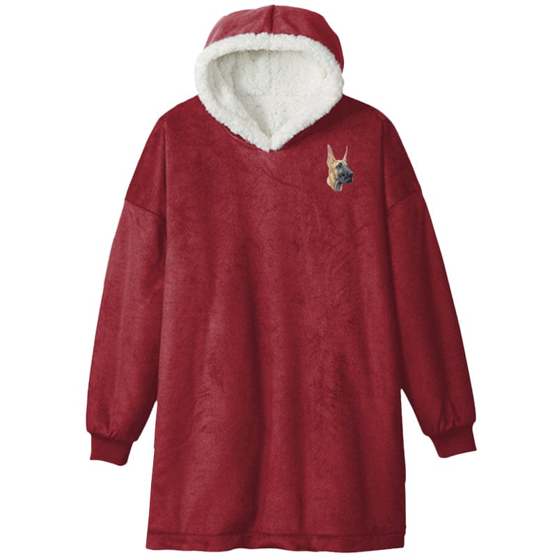 Great Dane Embroidered Wearable Blanket