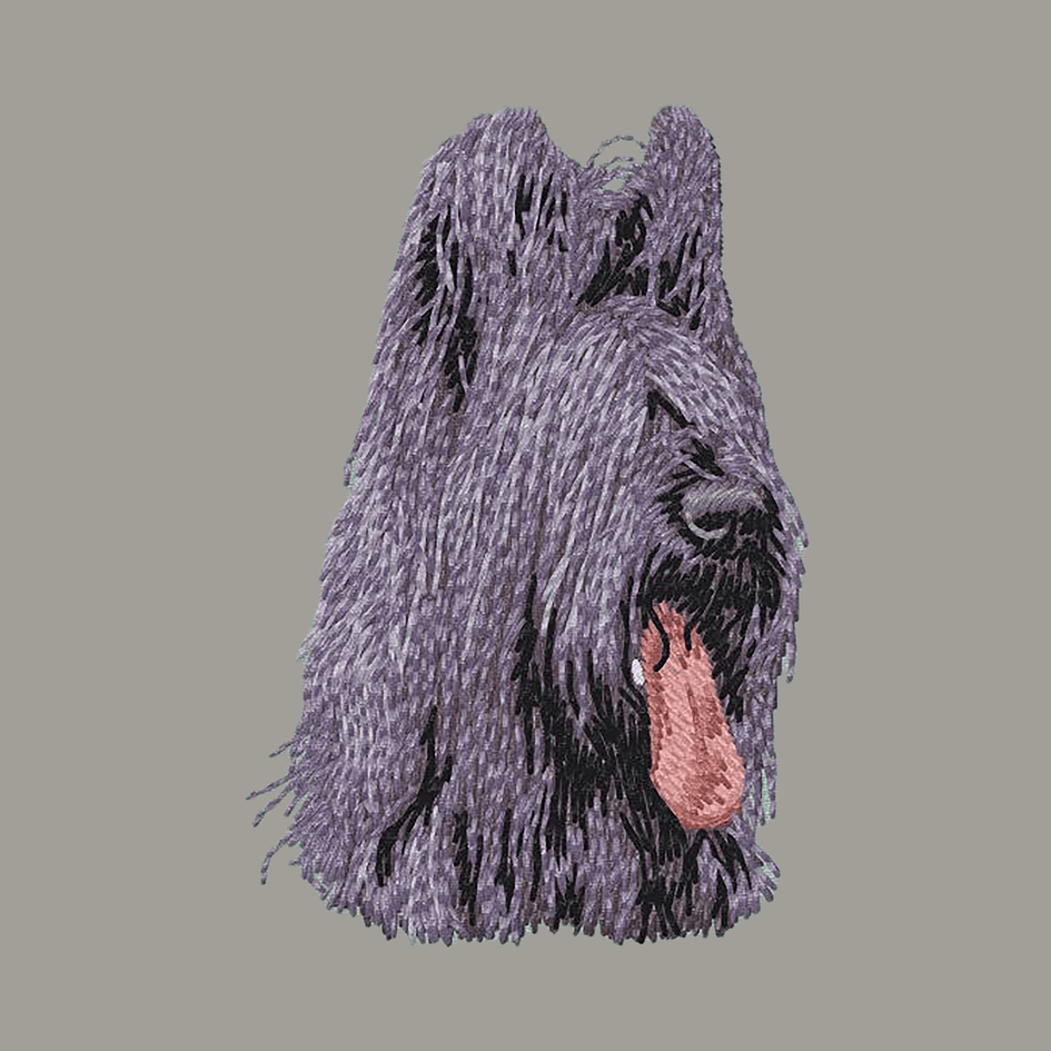 Briard Embroidered Sweatshirt Hoodie
