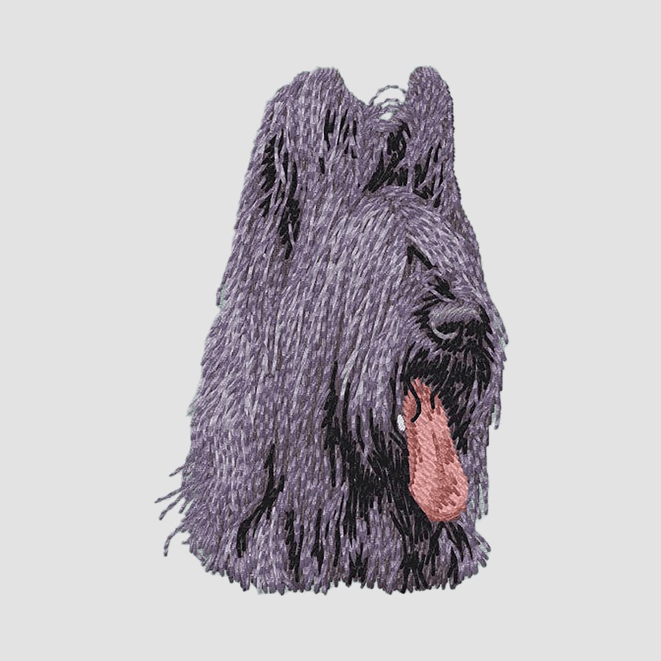 Briard Embroidered Sweatshirt Hoodie