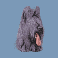 Briard Embroidered Men's Denim Shirt