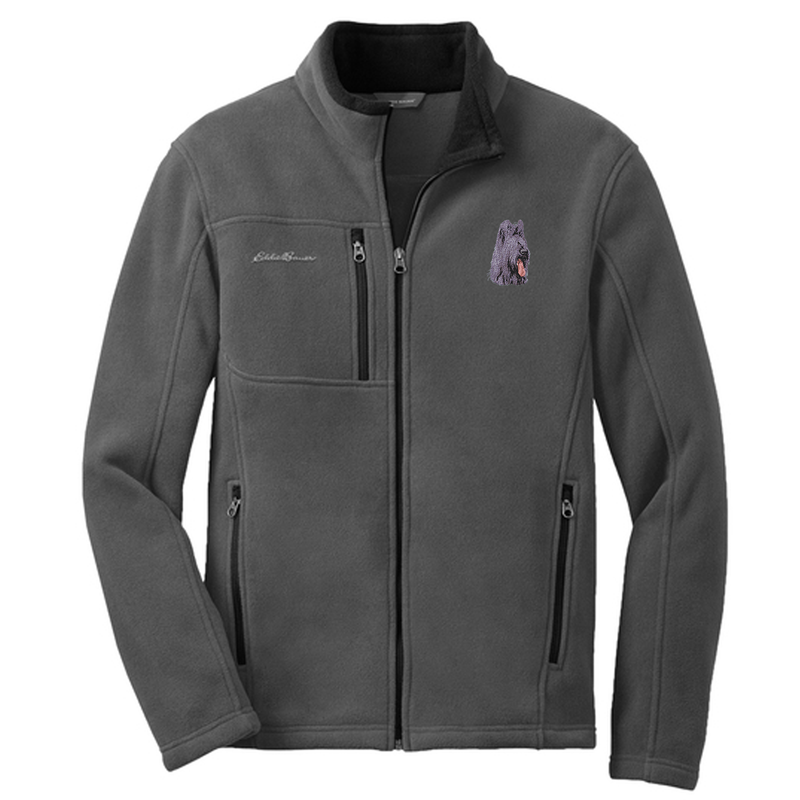 Briard Embroidered Men's Fleece Jacket