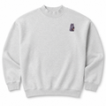 Briard Embroidered Mock Neck Sweatshirt