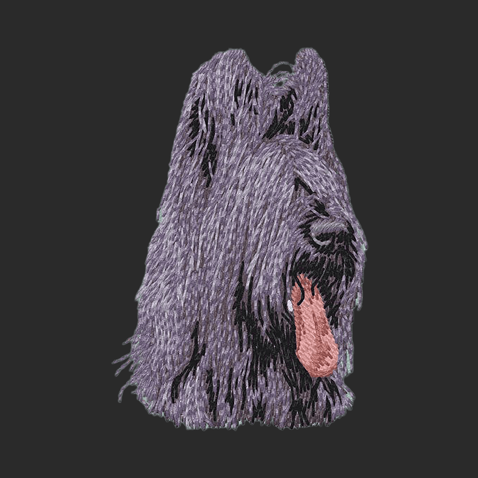 Briard Embroidered Wearable Blanket