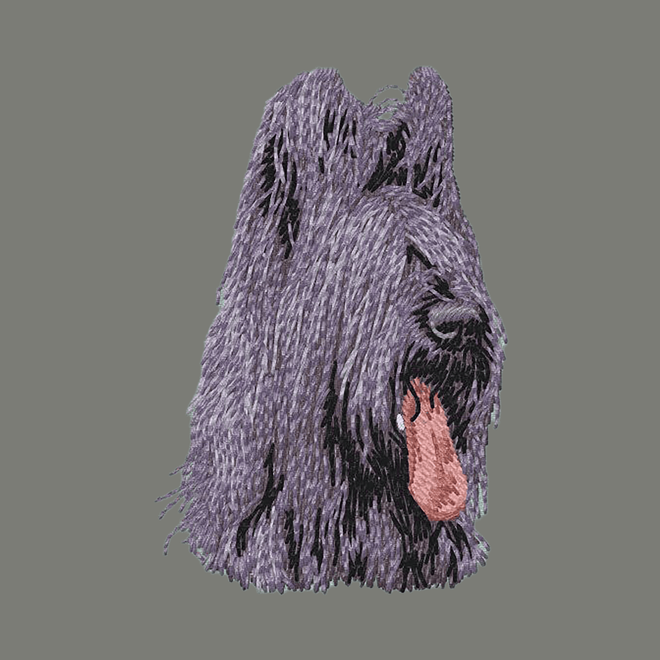 Briard Embroidered Wearable Blanket