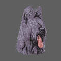 Briard Embroidered Women's Fleece Jacket