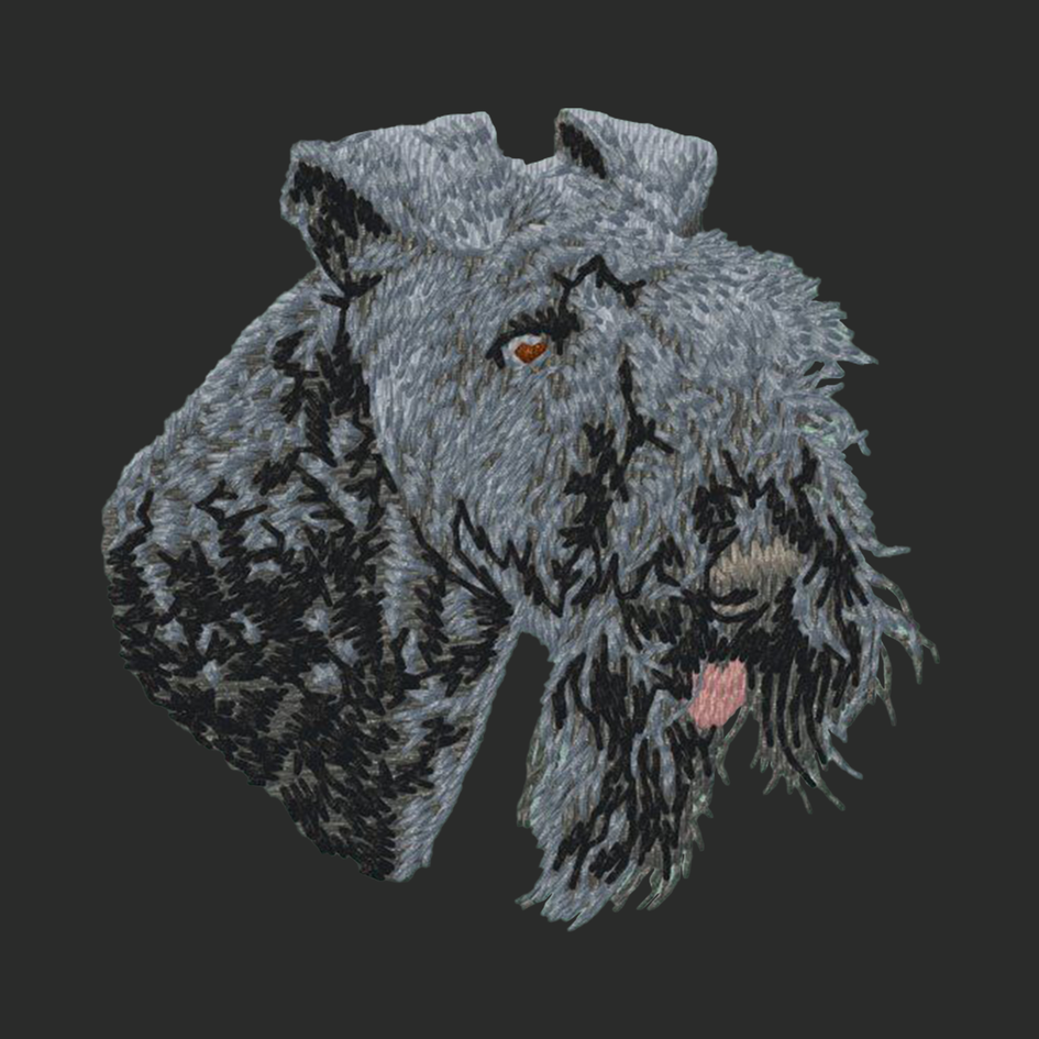 Kerry Blue Terrier Embroidered Classic Long Sleeve Shirt