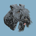 Kerry Blue Terrier Embroidered Classic Long Sleeve Shirt