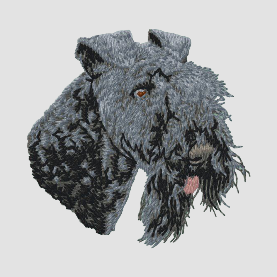 Kerry Blue Terrier Embroidered Classic Long Sleeve Shirt