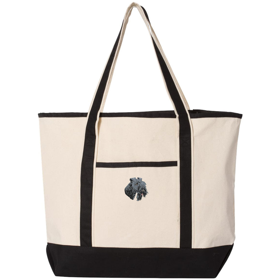 Kerry Blue Terrier Embroidered Tote