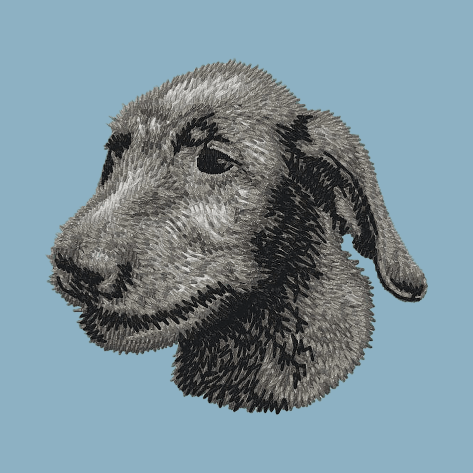 Irish Wolfhound Embroidered Sweatshirt Hoodie