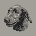 Irish Wolfhound Embroidered Sweatshirt Hoodie